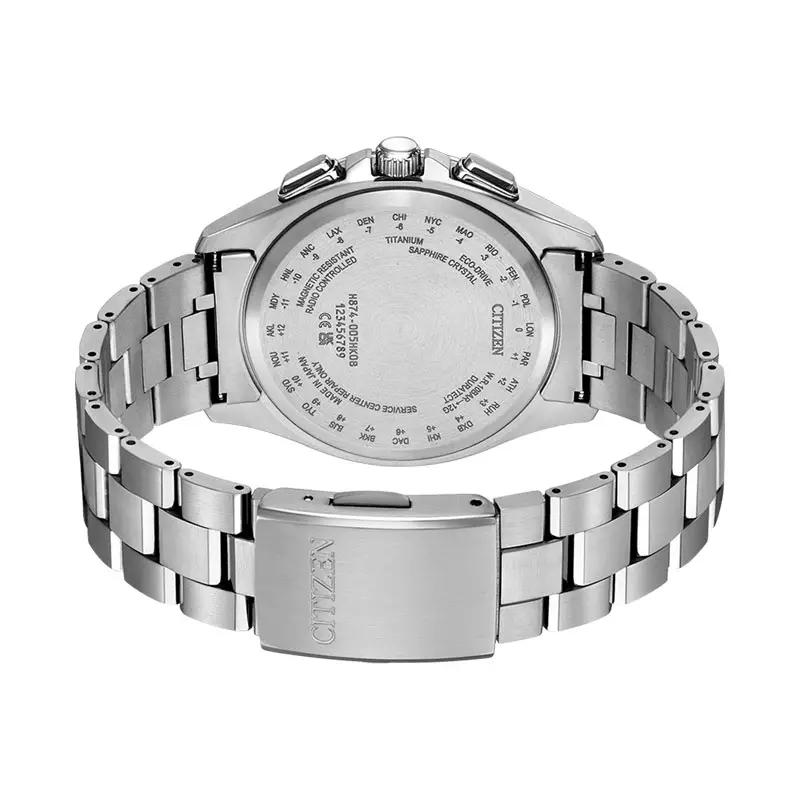 Jam Tangan Pria Citizen Eco Drive BY1000-51L Attesa Dear Collection Blue Gradient Titanium Strap Limited Edition