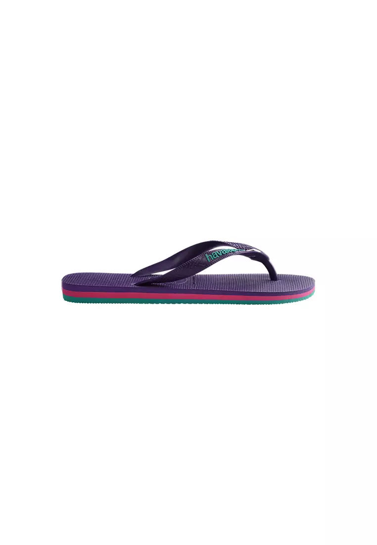 Mens purple flip flops hot sale