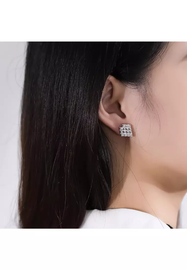 Buy Lara Cross Design CShaped Studs 2025 Online ZALORA