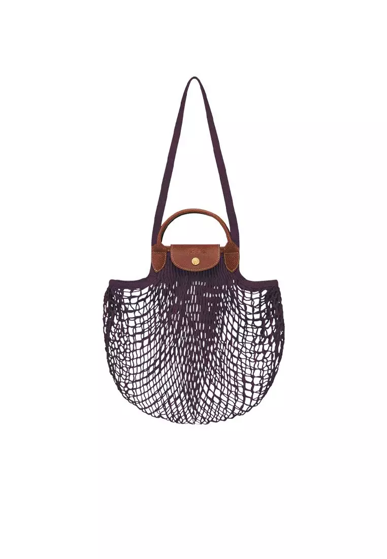 バッグ・カバンその他 Longchamp Le Pliage Filet L bag Eggplant Le Pliage Filet XS Mesh bag Eggplant - Canvas | Longchamp US