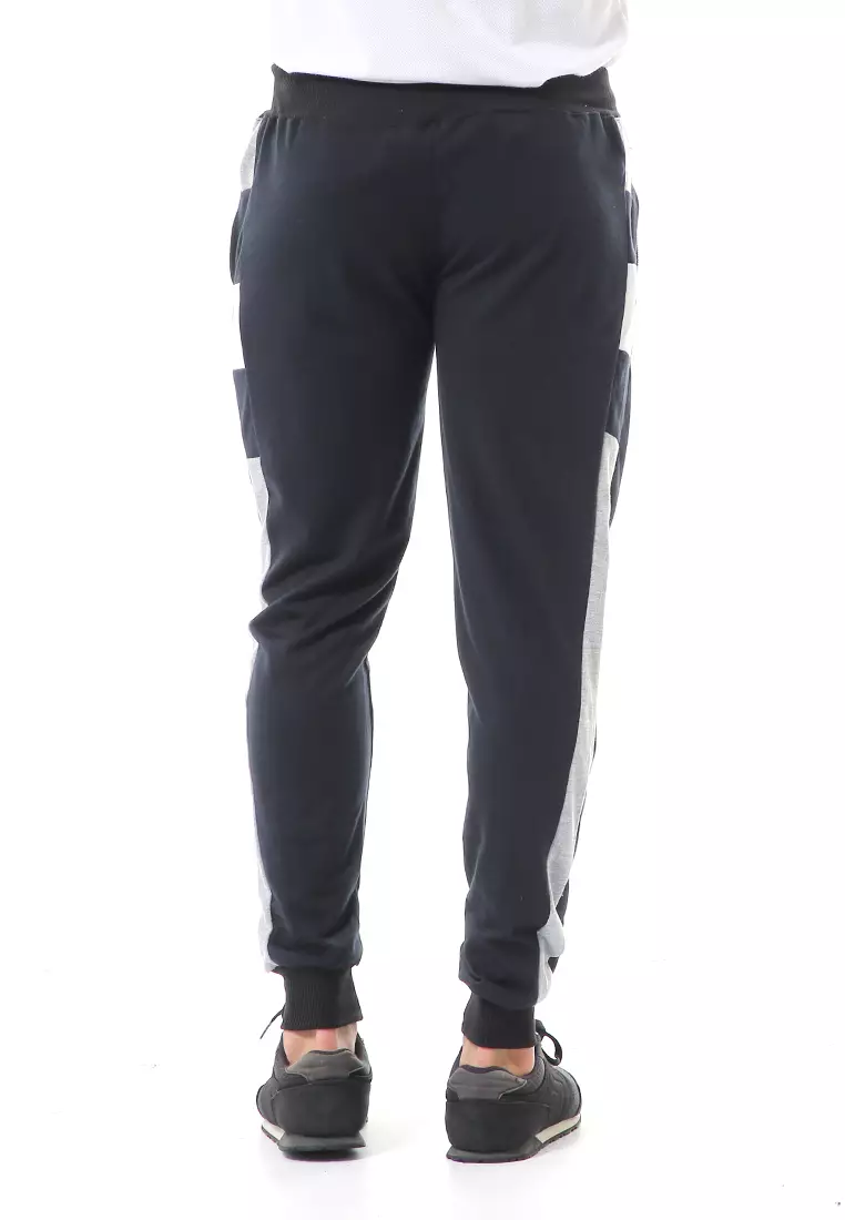 Nemanja Sweatpants Celana Panjang Pria Jogger Zipper Casual Sporty Material Babytery ORIGINAL - Black
