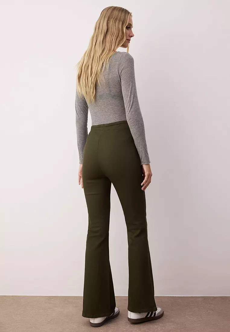 Bootcut Lace Fly Trousers