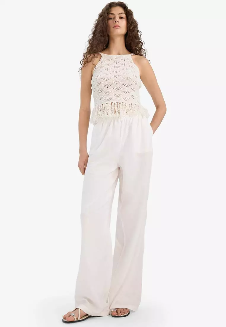Slim Fit Slim Fit Tassel Detailed Knitwear Undershirt F7081Ax25Sm