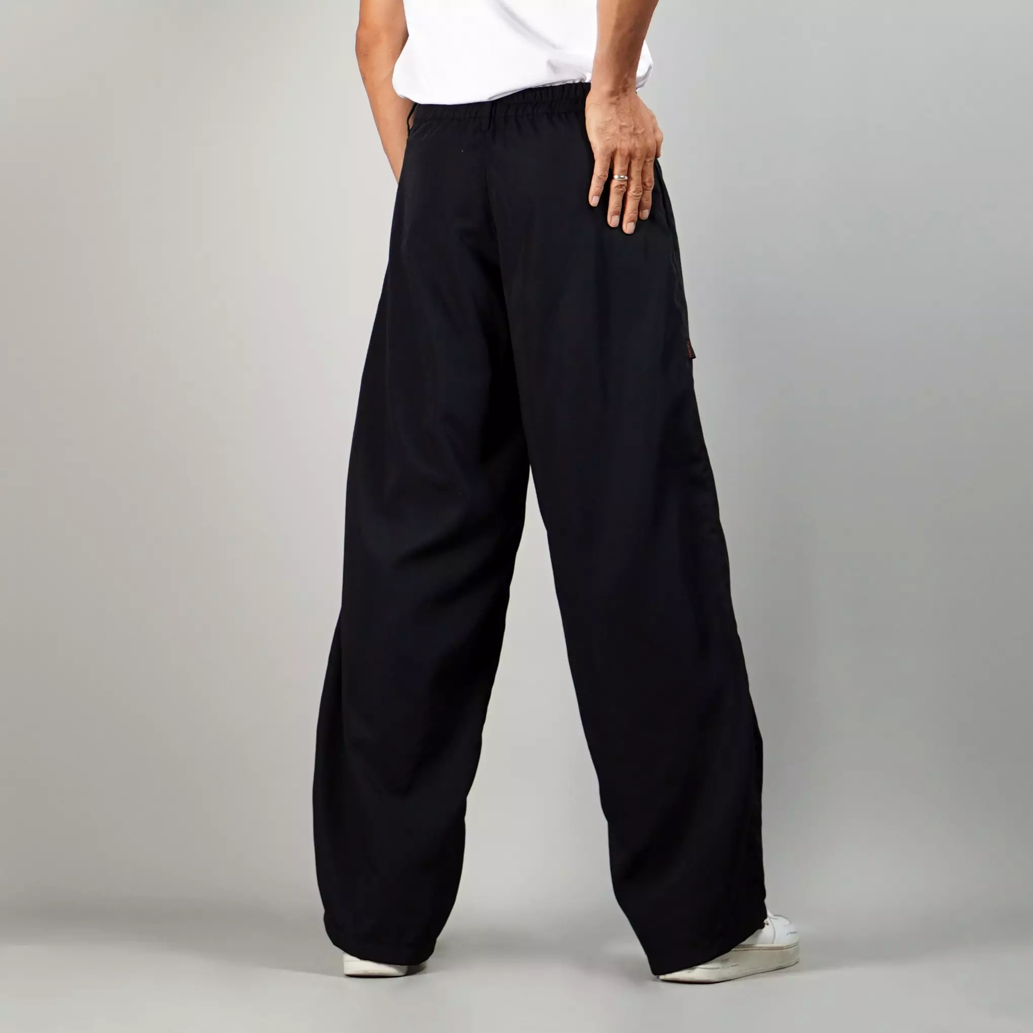 ROCKY Celana Panjang Hitam Loose Pants Pria Celana Loose Fit Pria - HITAM