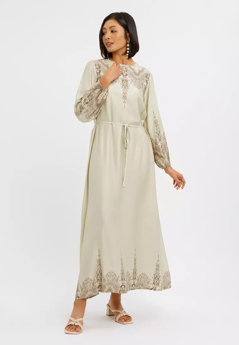 Minimal Gamis Nasira Grant Beige