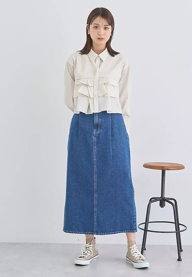 Earth Music & Ecology - Shirayuri Straight Skirt