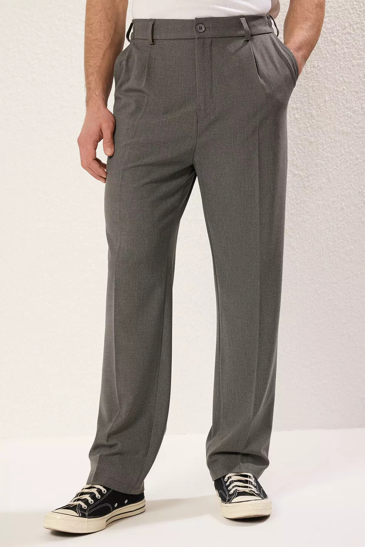 Baggy Fit Wide Leg Trousers