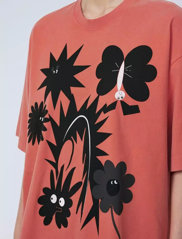 Loose Fit Printed Short Sleeve T-Shirt