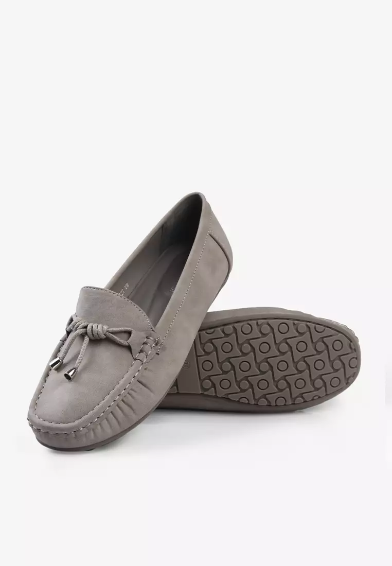 Sepatu Bustong Mules Slip on Wanita L.Hiroko 02 Grey