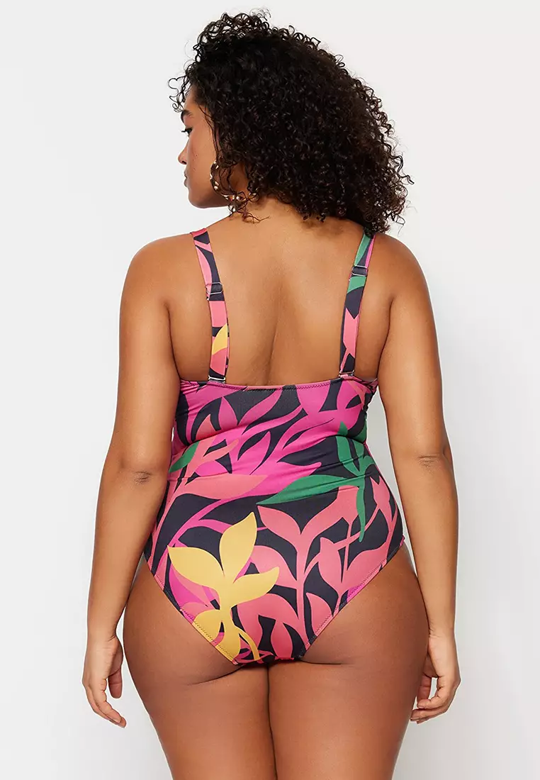 Plus Size Print Swimsuit