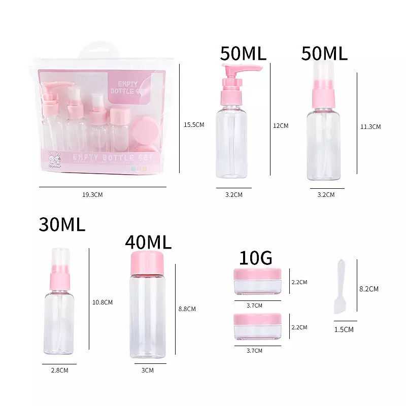 Wakakids Botol Travel Pack Set Mini Toiletries Kit Isi 6 Pcs Venjr Toska