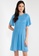 JACQUELINE DE YONG blue Carlie Frulla Short Sleeves Smock Dress 46738AA05E7751GS_1