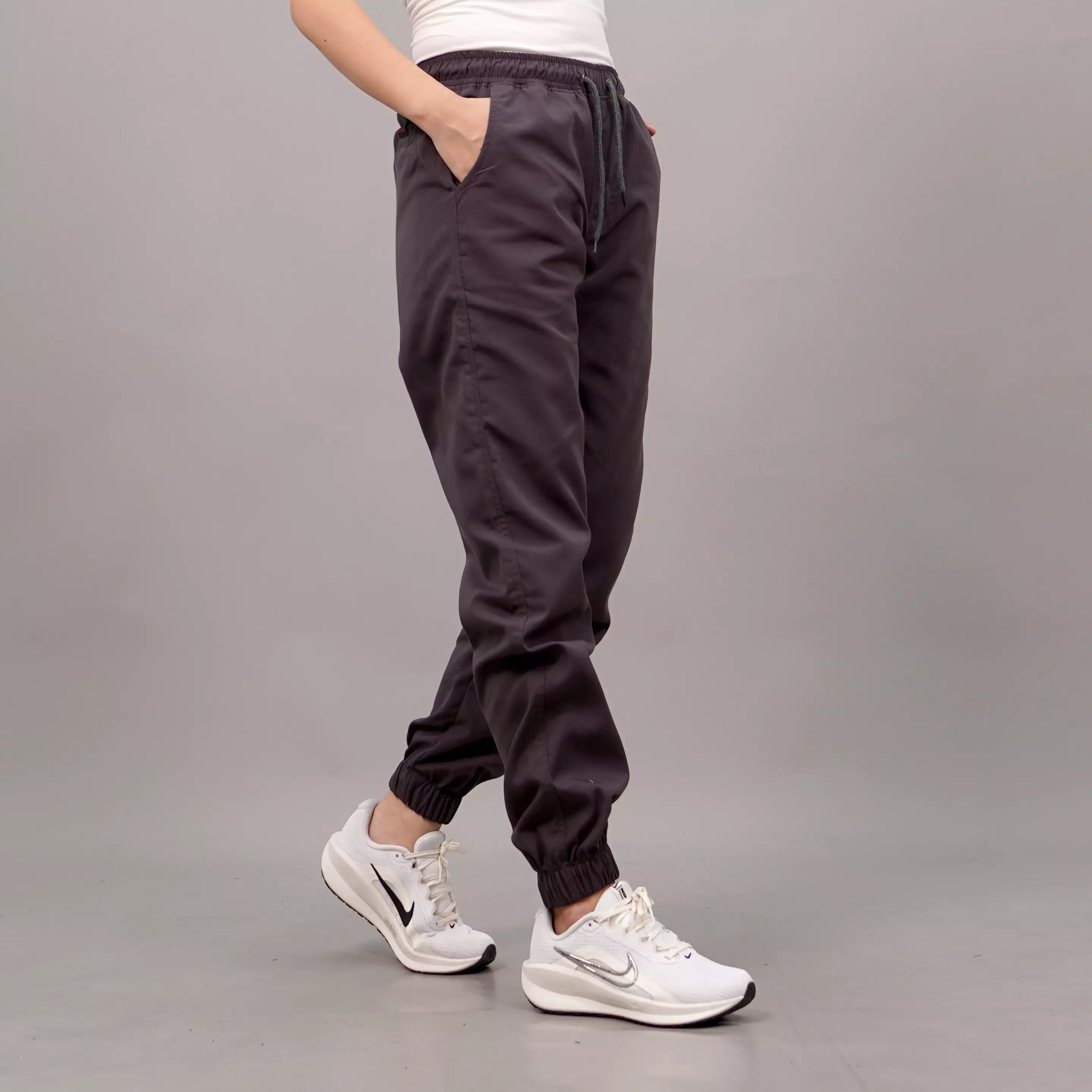 DIAN Celana Jogger Wanita Jogger Pants Wanita Celana Joger Pants - ABU