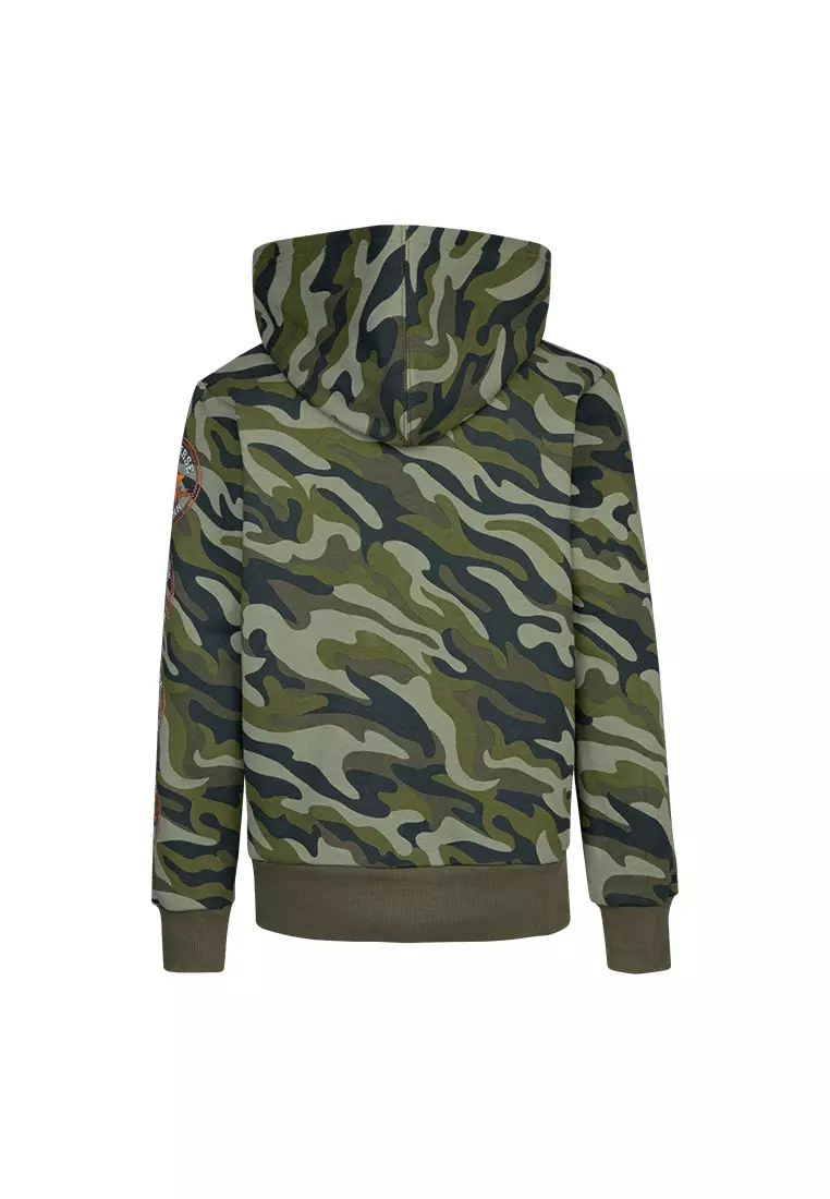 Converse camo hoodie top