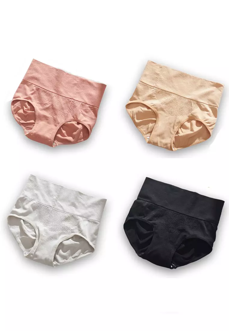 Buy YSoCool Set of 4 Women High Waist Shaping Underwear Wide