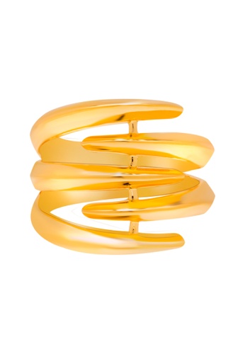 Tomei Tomei Lusso Italia Classic Layered Ring Yellow Gold 916 2023