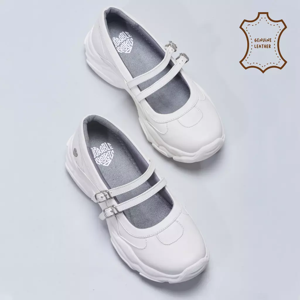 Scalia Sneakers Genuine Leather White