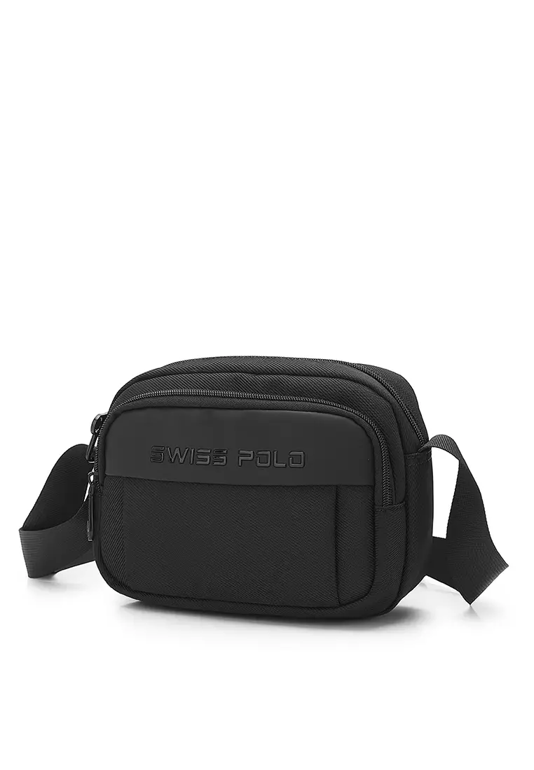 Men's Sling Bag / Crossbody Bag - Black