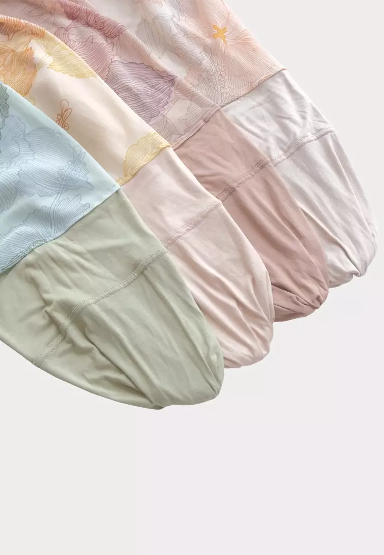 Cotton Bee - Hiraya Hijab Motif | Hijab Instan Segitiga Inner - Honey Popcorn