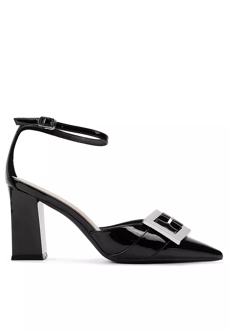 Discount on Twenty Eight Shoes  shoes - SKU: 8CM French-style Ankle Strap Chunky Heels IF89807