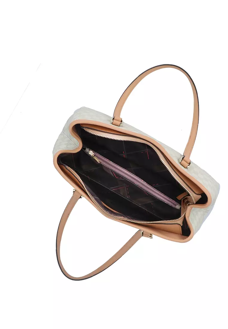 LoveGrid Tote Bag - Medium Beige