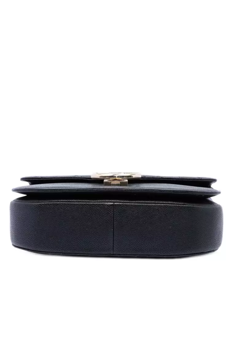 Pre-Loved Chanel Paris Cuba Medium Quilted Caviar Thread Around Flap