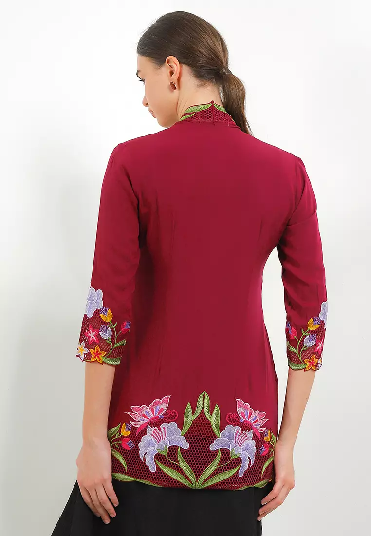 Embroidery Kebaya 7/8-Sleeve>Hibiscus Bee