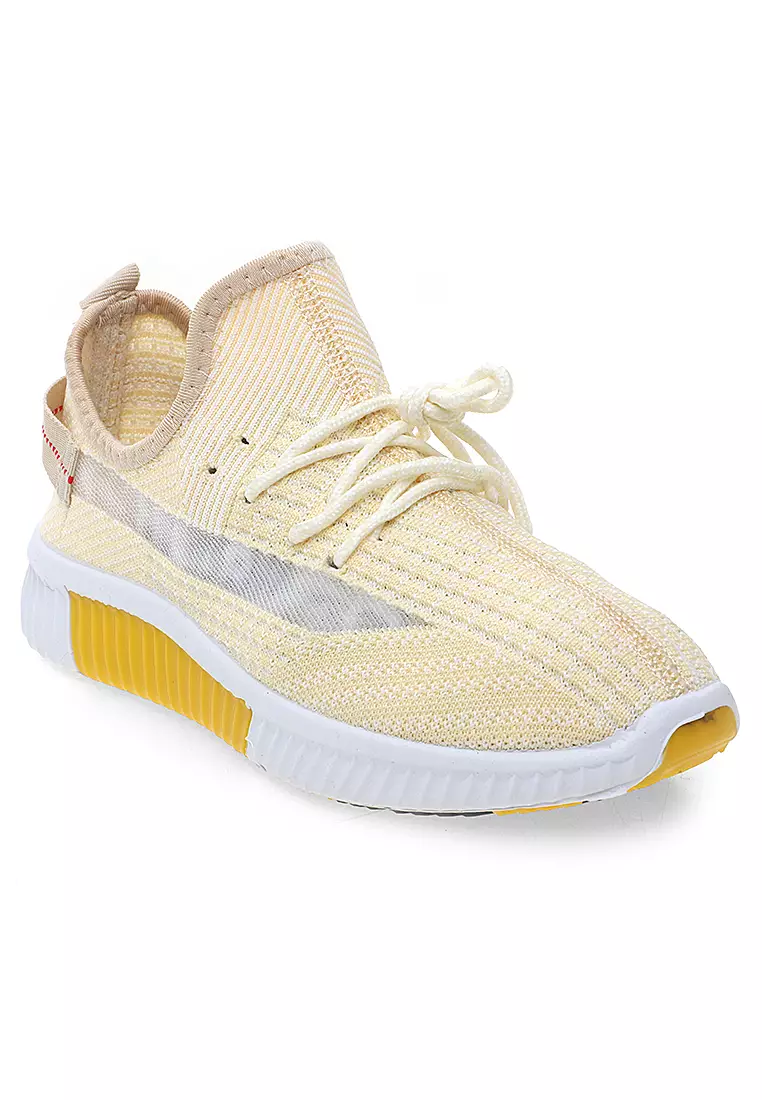Sneakers Wanita Running Shoes Dual Tone Color Fashion Women Premium Quality - Kuning