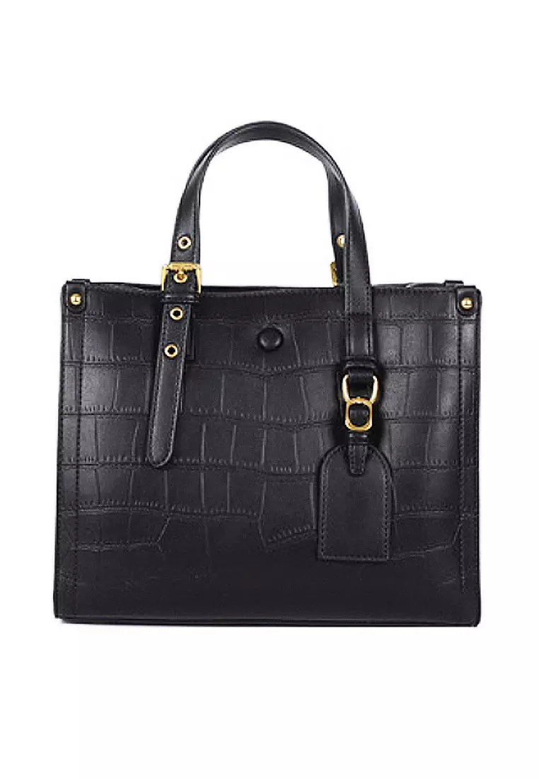 Crocodile leather bag discount brands