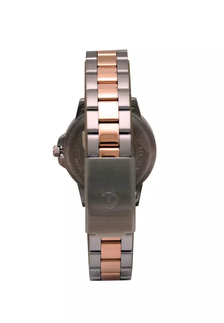 Alexandre Christie Jam Tangan Wanita - Silver Rosegold - Stainless Steel - 1034 LDBTRSL