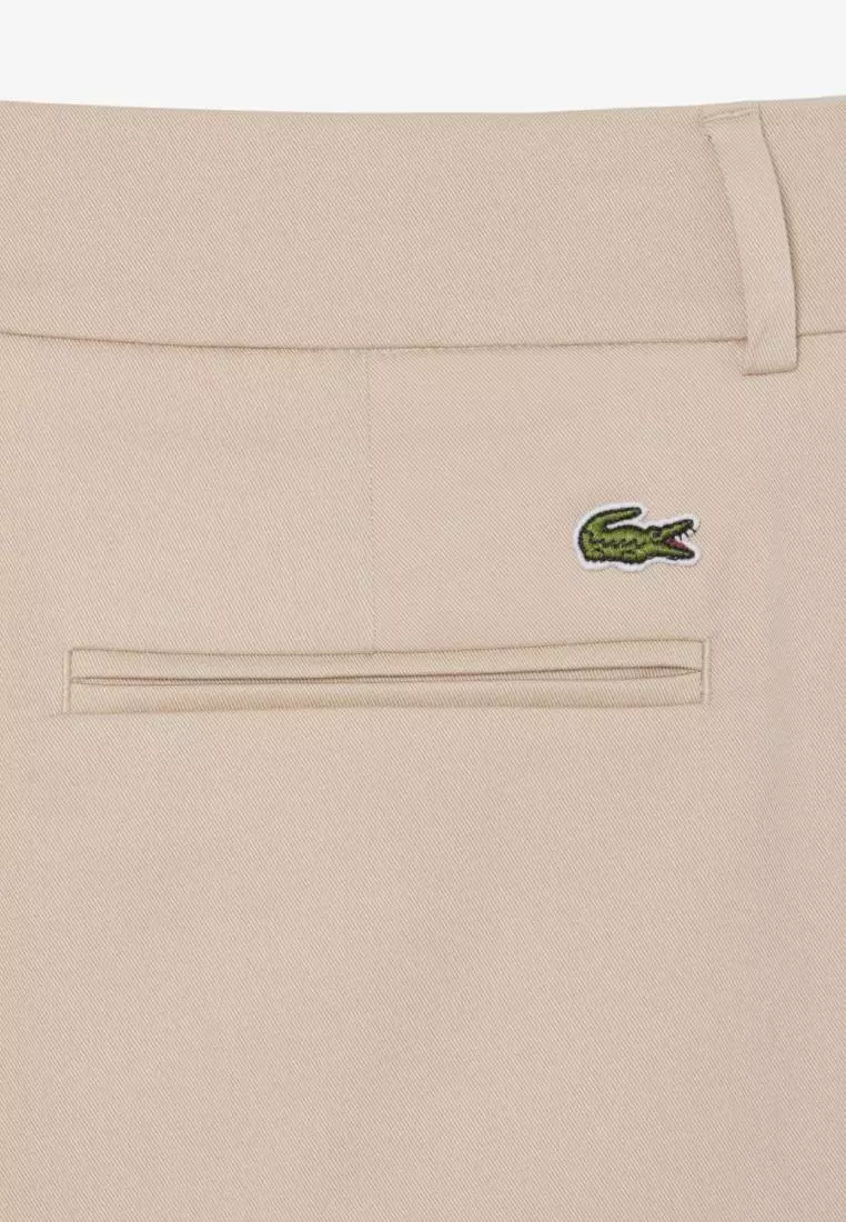 Straight Fit Cotton Gabardine Chino Pants