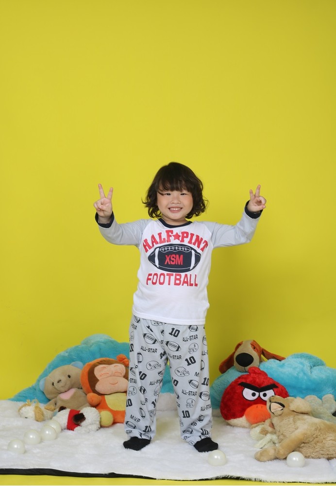 Jual Boboo Piyama  Anak Long Shirts Half Pint Football 