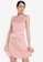 ZALORA OCCASION pink Satin Halter Dress 5CD26AA91ED16EGS_5