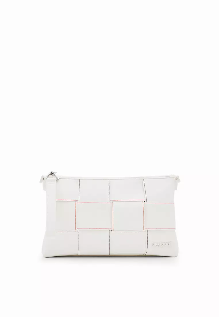 Desigual Woman M woven stitching crossbody bag.