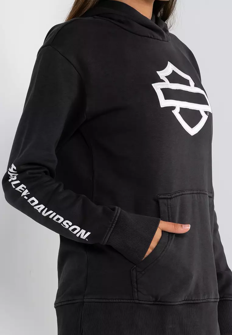 HD Oversized Street Machine Bar & Shield Hoodie