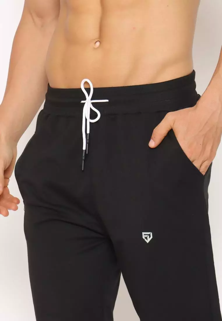 FITWEAR - JOGGER MATEO BACK ZIP POCKET - BLACK