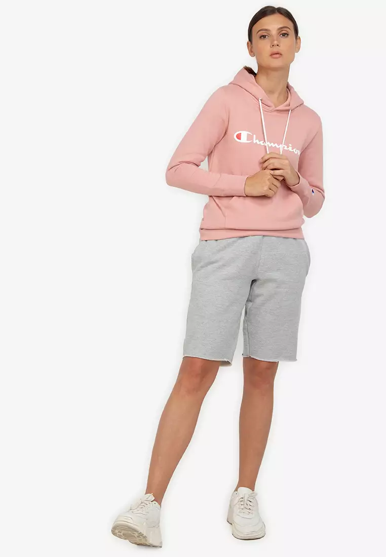 Champion sweater light outlet pink line