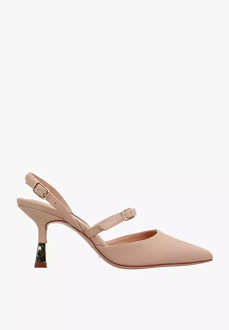 Discount on Nine West  shoes - SKU: Henren Ankle Strap Pumps Nude