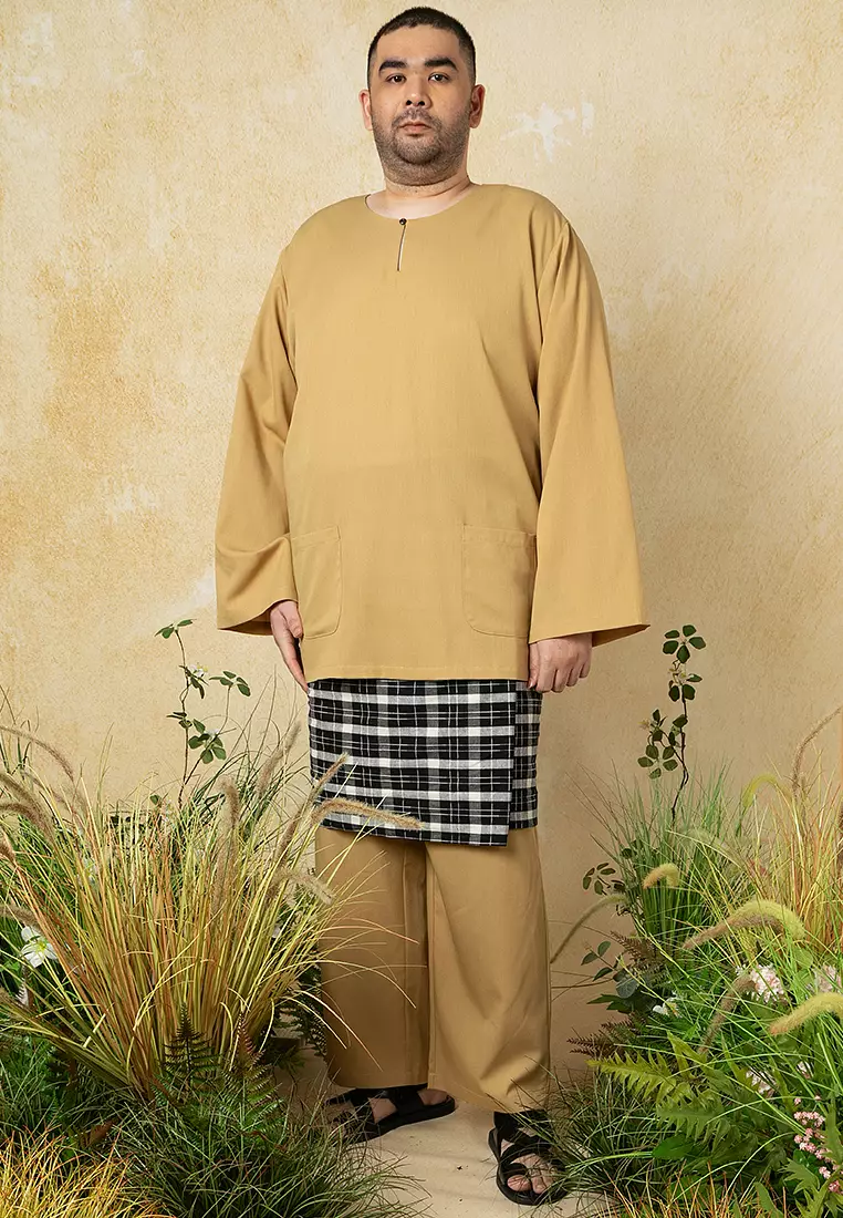 Plus Size Teluk Belanga with Sampin Set