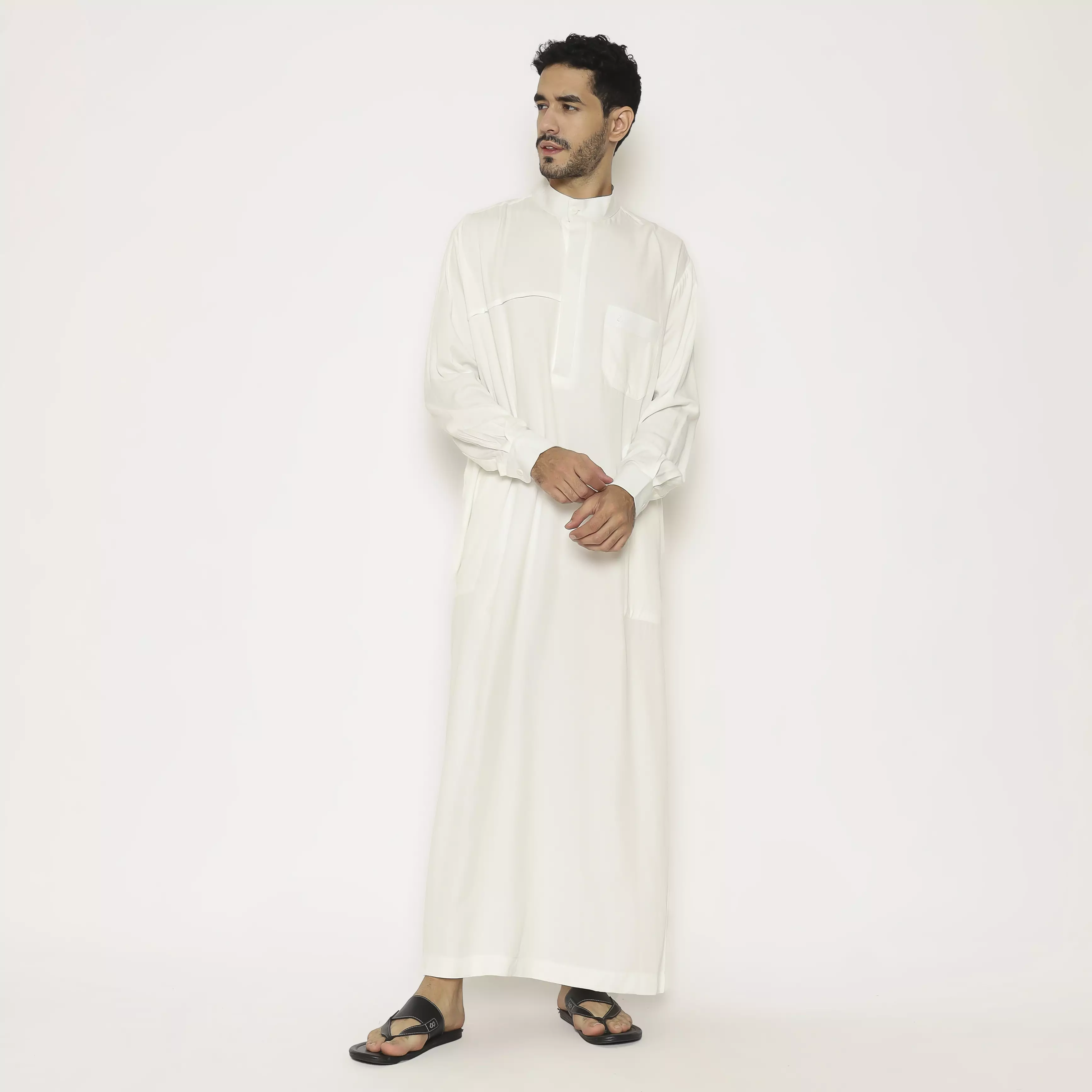 Gamis Pria 09 White BW