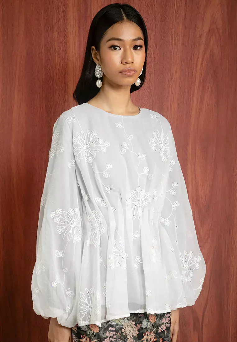 ELLIE KURUNG PEPLUM SET