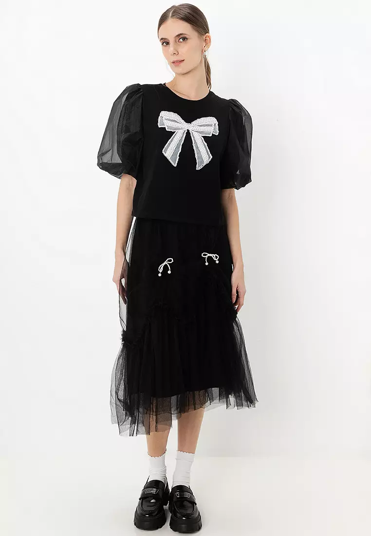 Bows Tulle Skirt