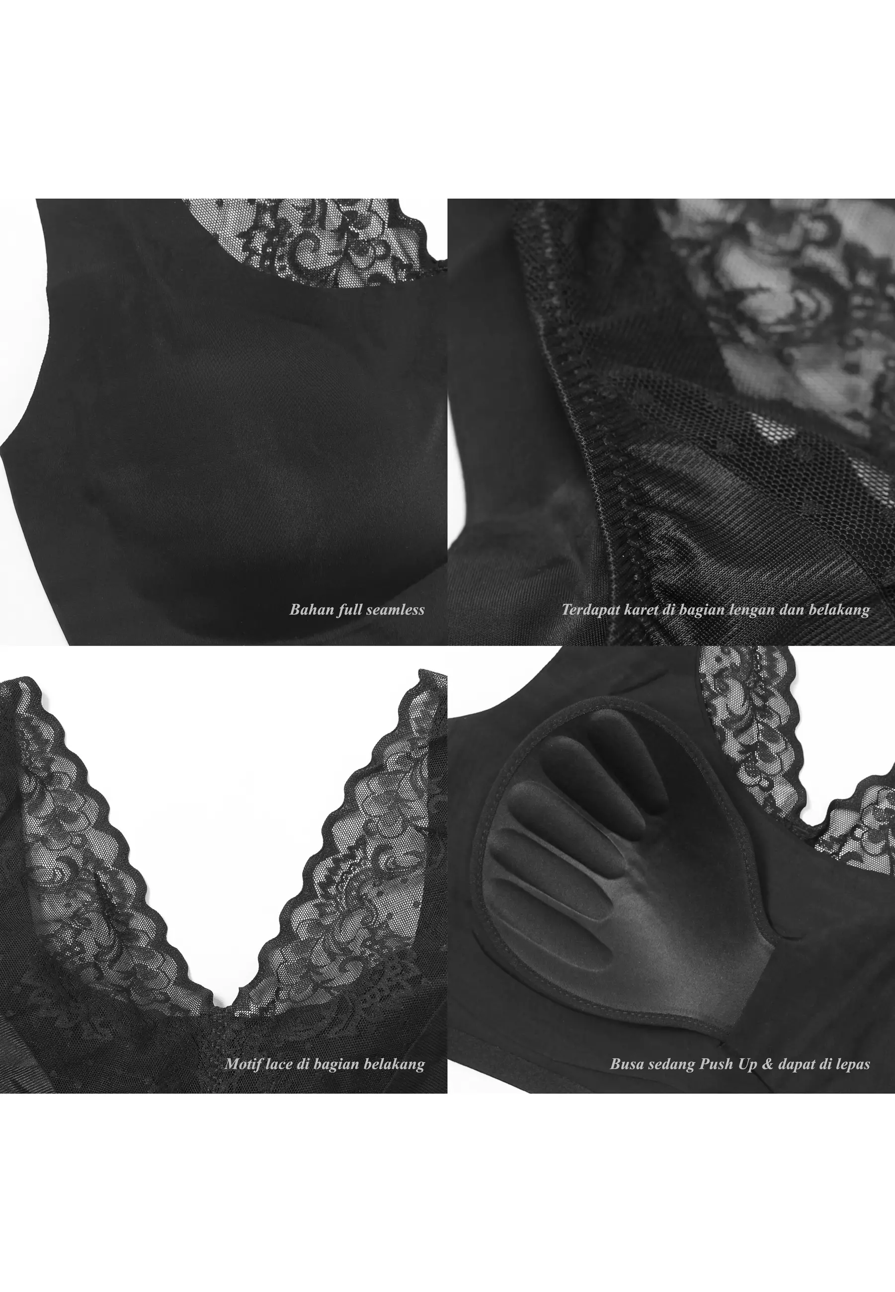 You’ve (YouHave) BH Seamless Sport Bra Seamless Bra BH Sport Wanita Bra Wanita Tanpa Kait 100112