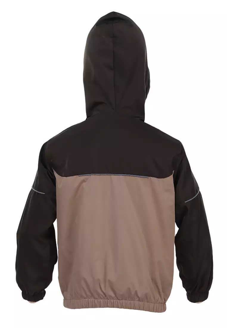 Jaren Jaket Anak Laki-laki Motif Kombinasi Warna Childrens Outerwear Material Parasut ORIGINAL - Army Cream