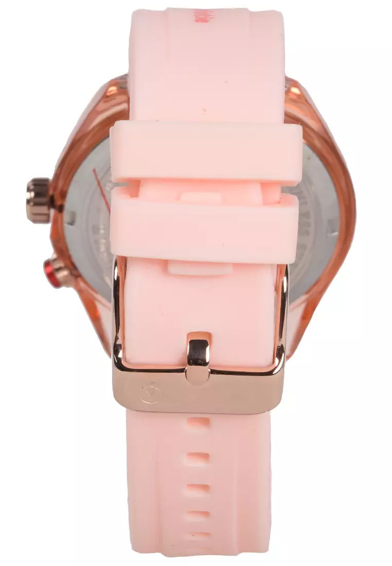 Alexandre Christie - Jam Tangan Wanita - Pink - Rubber Strap - 2928LHRRGPN