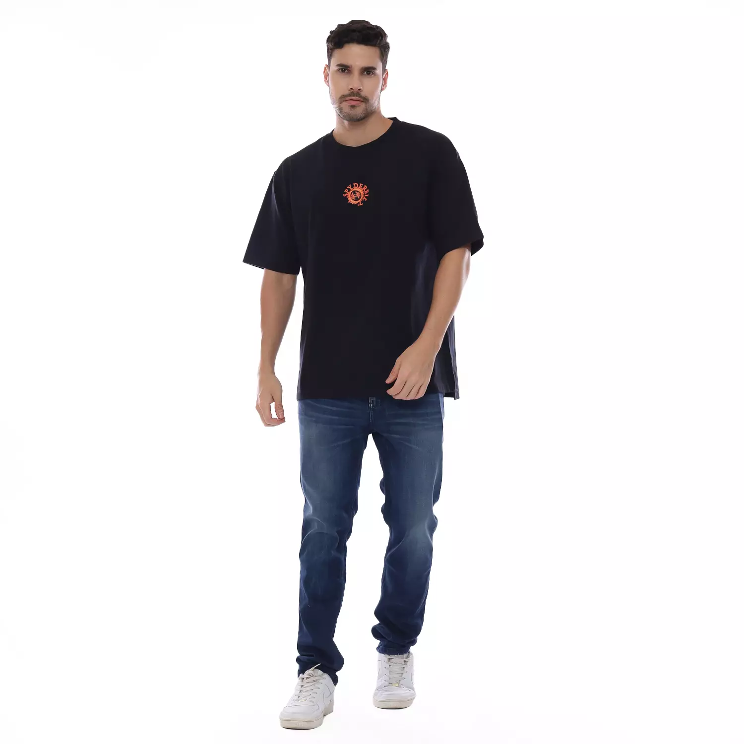 Spyderbilt Kaos Lengan Pendek Pria On Fire Men Oversize Tee Planet Surf