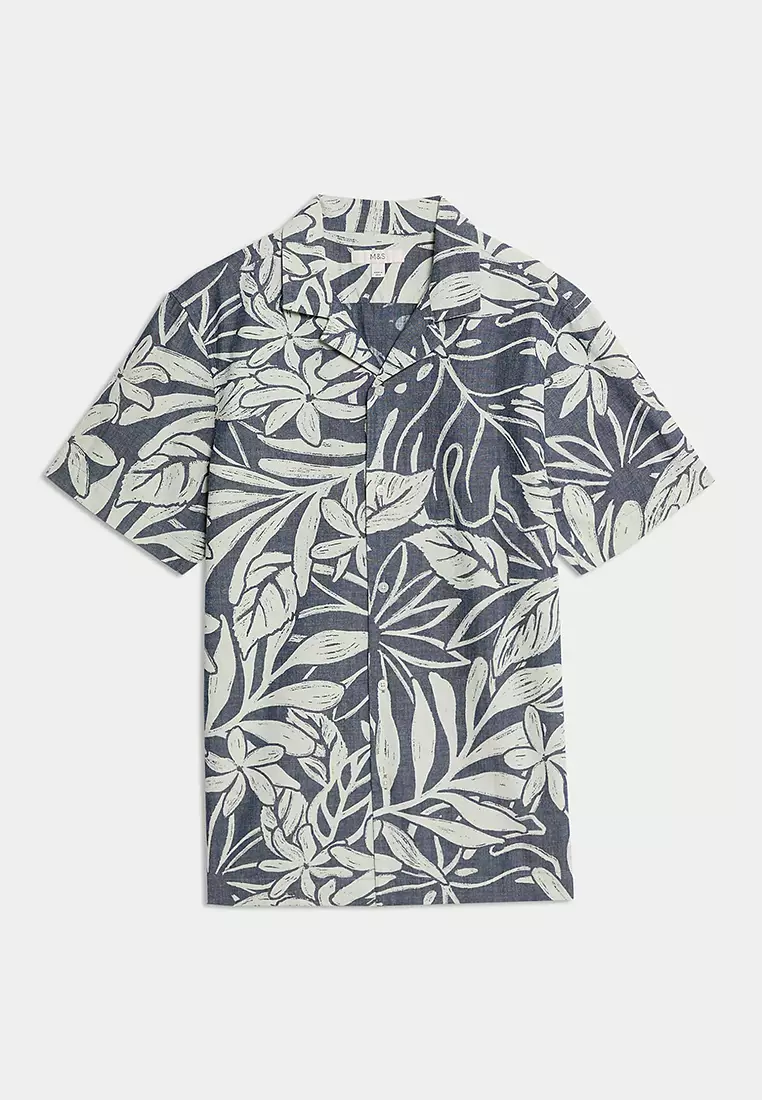 Pure Cotton Hawaiian Shirt