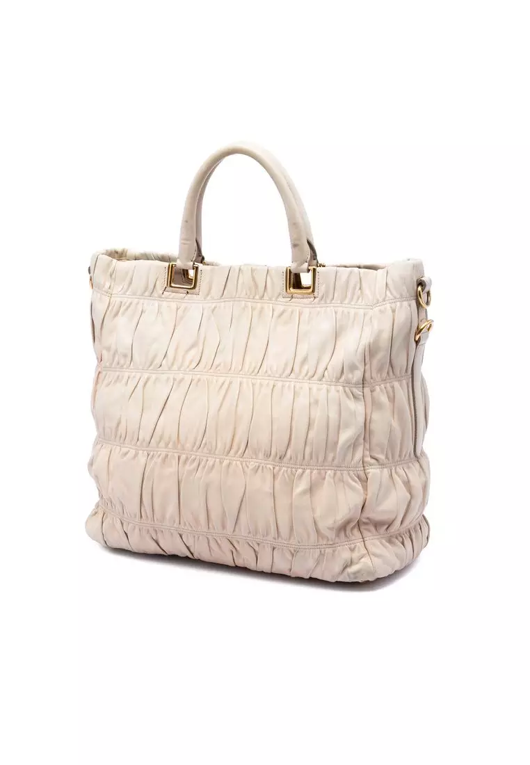 Pre-Loved Prada Nappa Gaufre Satchel