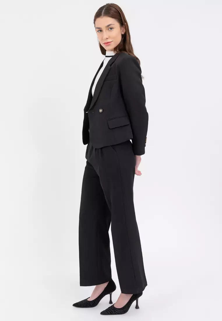 Comfort Fit Stretch Blazer with Pants
