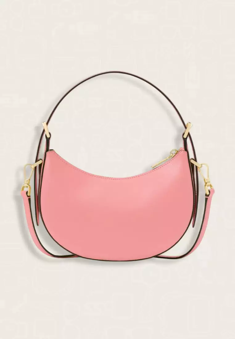 Kate Spade Madison Saffiano Leather Crescent Shoulder Bag Terracotta